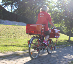 Blitz-Kurier Postbote